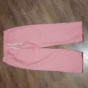 (L) LAVON 100% Cotton Drawstring Loose Pants Cottagecore Bohemian Loungewear
